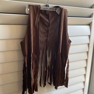 Halloween costume. Fringe vest
